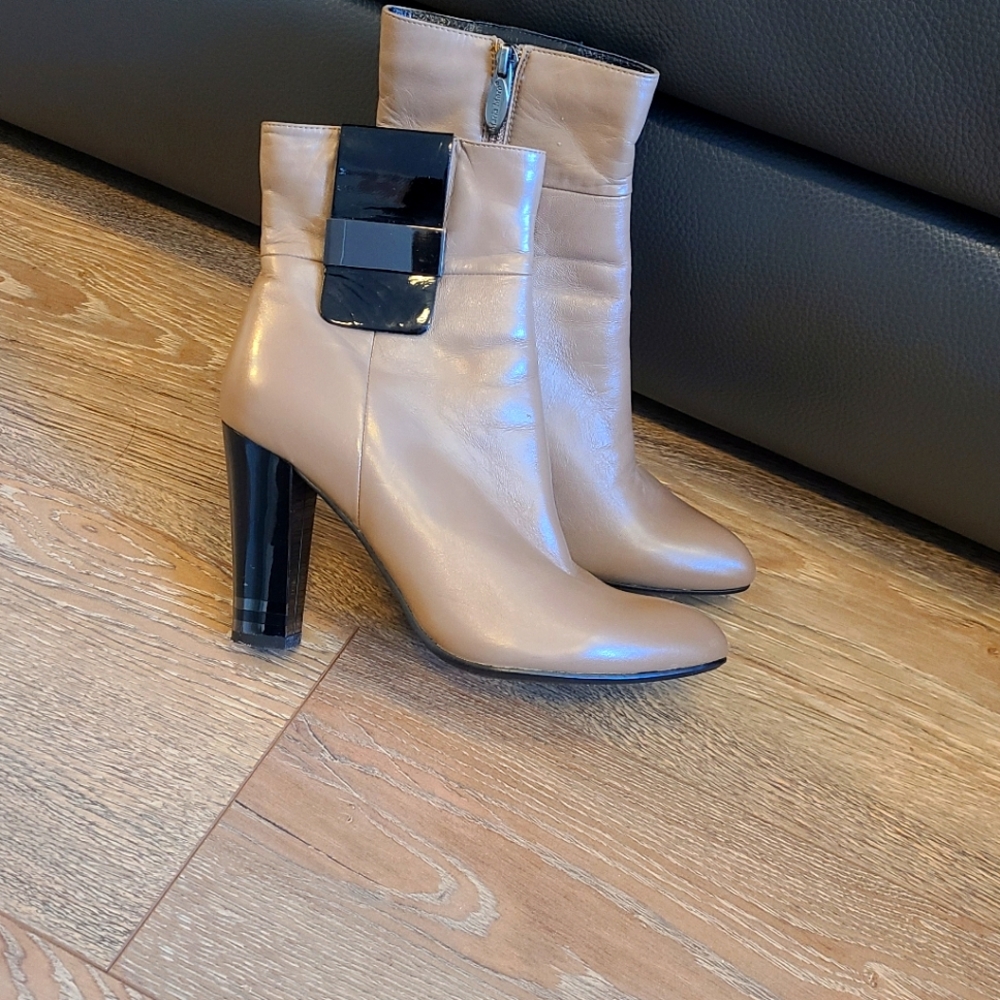 Tan booties